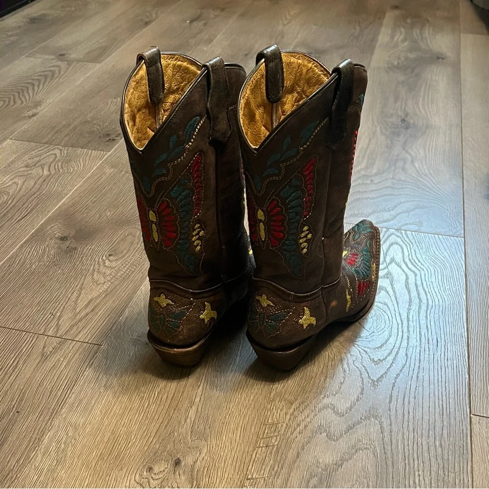 Corral Teens western boots with butterfly embroidery - Picture 5 of 6